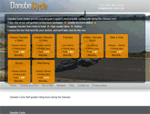 Tablet Screenshot of danube-cycle.com